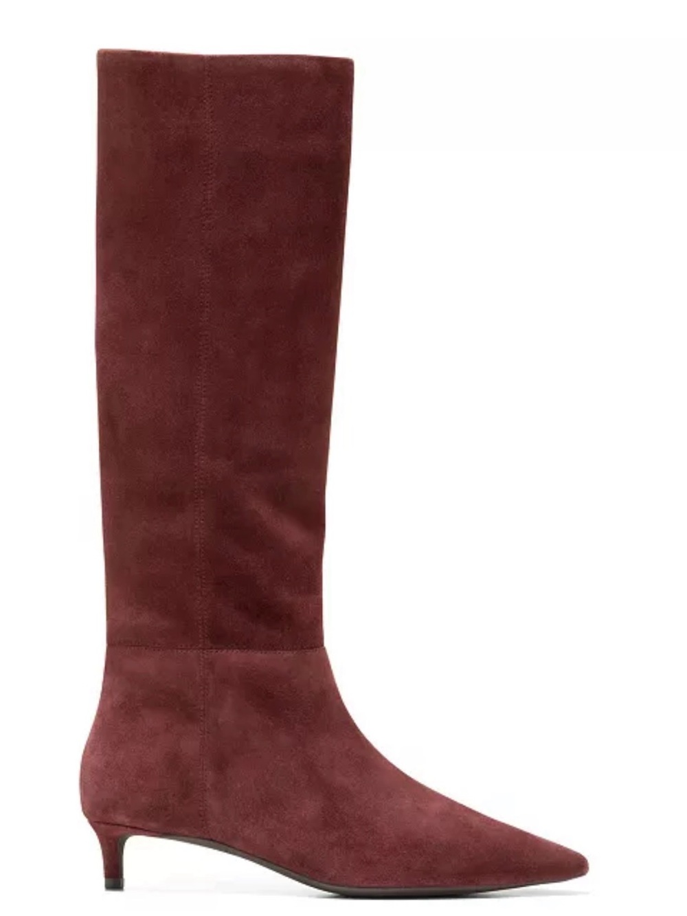NIB Cole Haan Brown Go To Janece Suede Leather Kitten Heel Boots 9 M